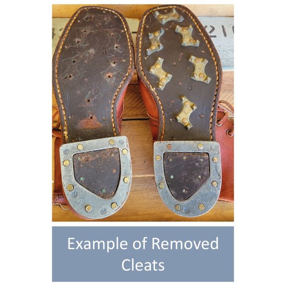 Vintage Australian 1940's Leather Lace-up Ammo Boots - Women's Size 9 - Picture 8 of 10